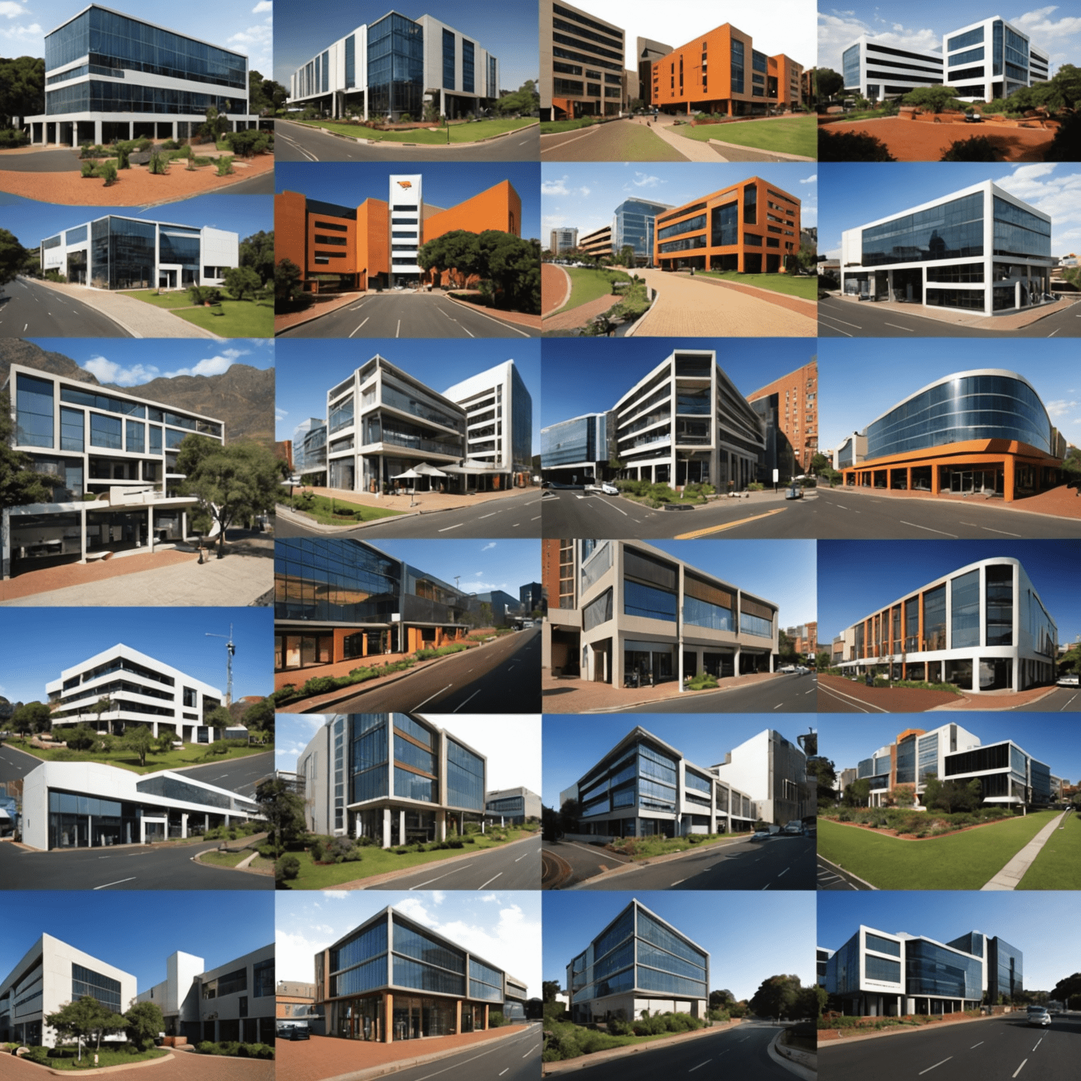 A collage of successful South African consulting projects, showcasing the expertise and value delivered by South African firms across various industries and sectors.